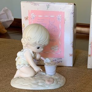 Precious Moments 1993 Member’s Only “His Little Treasure” Figurine